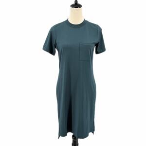 Universal Standard NEW Dark Teal T-shirt Casual Basic Simple Everyday Cute Dress